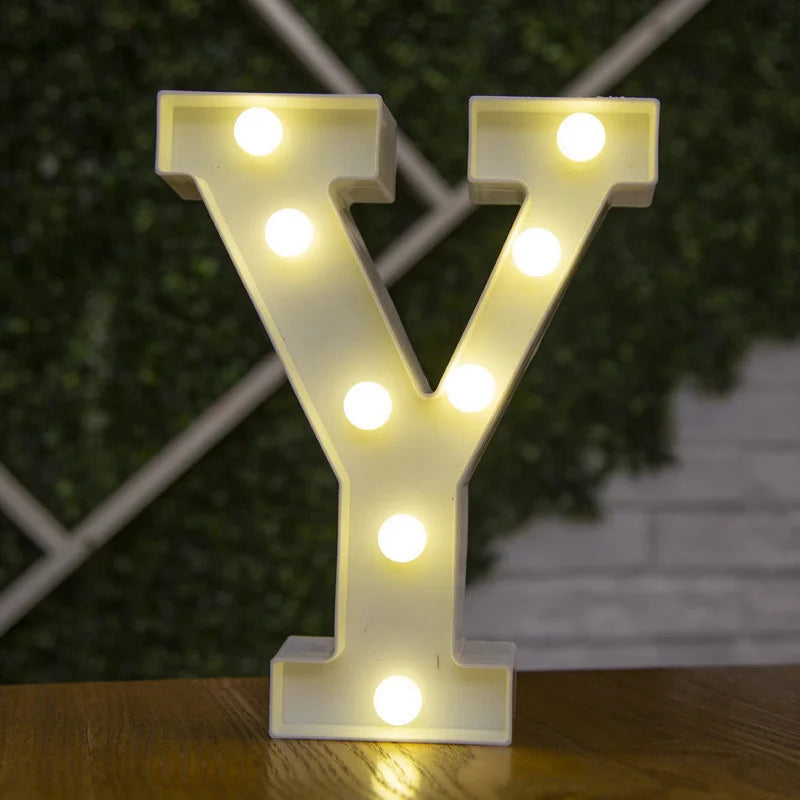 Alphabet & Number LED Night Lights – Personalized Letter Lamps for Birthday Parties, Weddings, Bedrooms, Wall Decor & Home Decorations