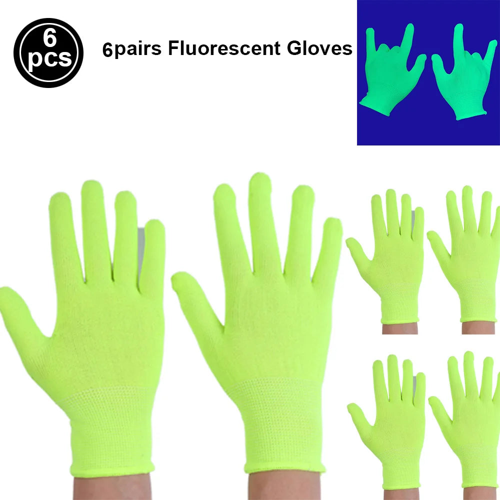 Neon UV Reactive Party Hats – Fluorescent Formal Hats for Glow Parties, Festivals & Events
