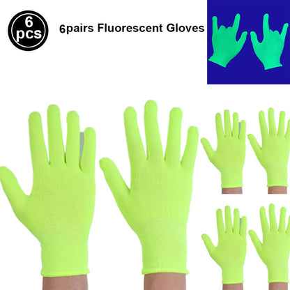 Neon UV Reactive Party Hats – Fluorescent Formal Hats for Glow Parties, Festivals & Events