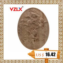 Appliques décoratives en bois moulé – Boiseries murales sculptées pour meubles, armoires, coins et décoration intérieure