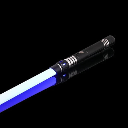 RGB Metal Lightsaber – Dueling Smooth Swing Laser Sword, 16 Color Changing & 16 Sound Effects, FOC Rave Flashing Toy Saber