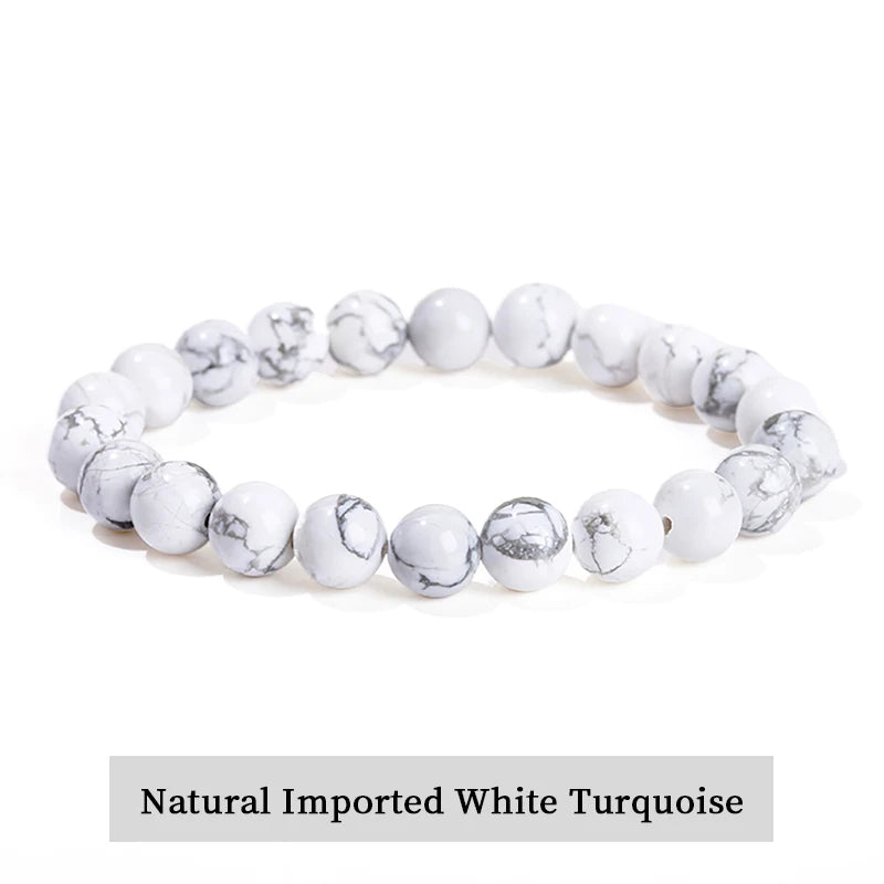 Pulsera de Cuentas de Piedra Natural – Pulsera de Gemas de Amatista, Ojo de Tigre, Cuarzo Cristal y Ágata para Mujeres y Hombres, Regalo de Joyería de Energía Reiki