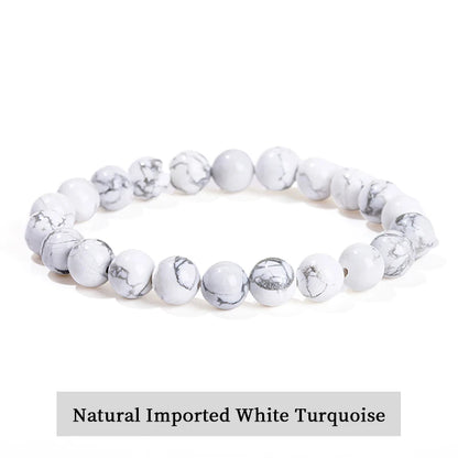 Pulsera de Cuentas de Piedra Natural – Pulsera de Gemas de Amatista, Ojo de Tigre, Cuarzo Cristal y Ágata para Mujeres y Hombres, Regalo de Joyería de Energía Reiki