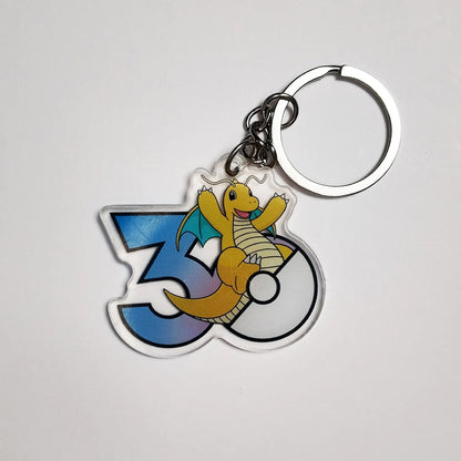 Pokémon 30th Anniversary Acrylic Keychain – Captain Pikachu, Eevee & Eeveelutions (50 Styles)