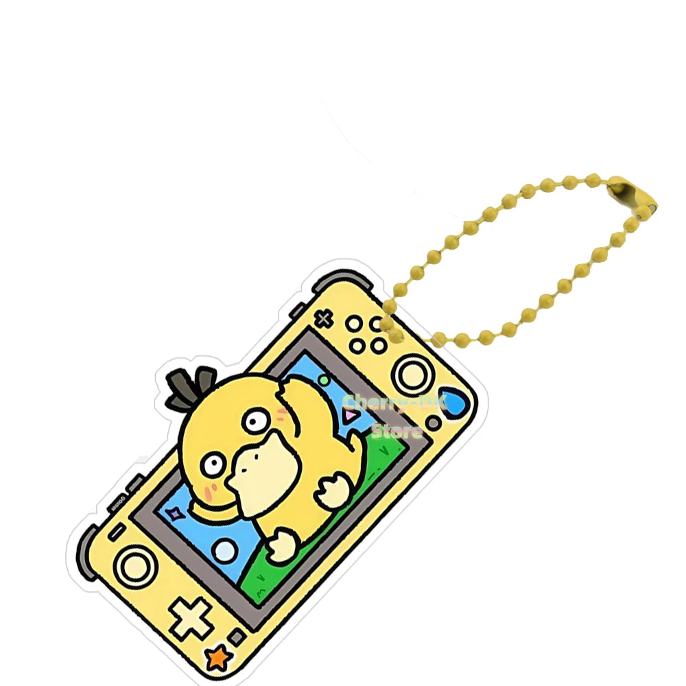 Pokémon Acrylic Keychain – Espeon, Umbreon, Leafeon & Snorlax Double-Sided Bead Chain Pendant