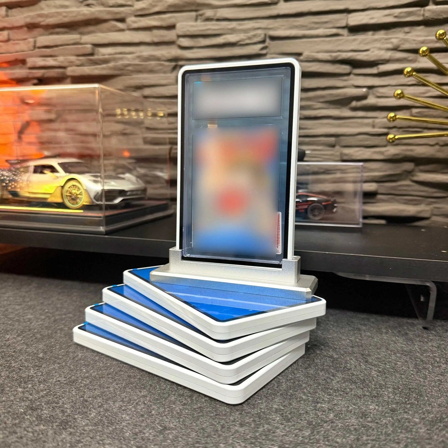Aluminum Alloy Graded Card Protector Case for PSA, CGC & BGS Slabs | UV Resistant Magnetic Display