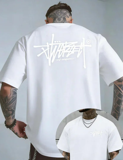 Men's 100% Cotton T-Shirt – Premium Short Sleeve Casual Tee for Outdoor, Sports & Summer Streetwear