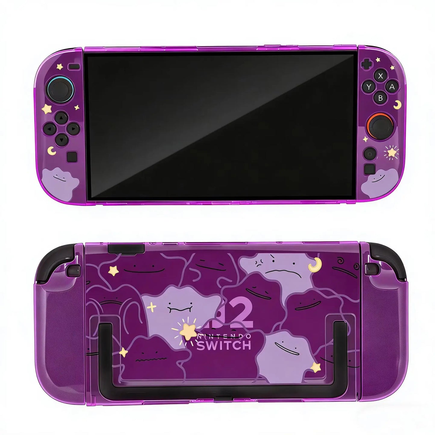 Pokémon Nintendo Switch 2 Protective Case – Split Ditto & Pikachu Anti-Scratch Cover for NS2 Console & Gaming Accessories