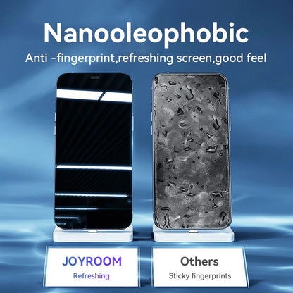 Protector de pantalla de cristal templado HD Joyroom para iPhone series 15, 16 y 17 – Cobertura total (1–3 unidades)