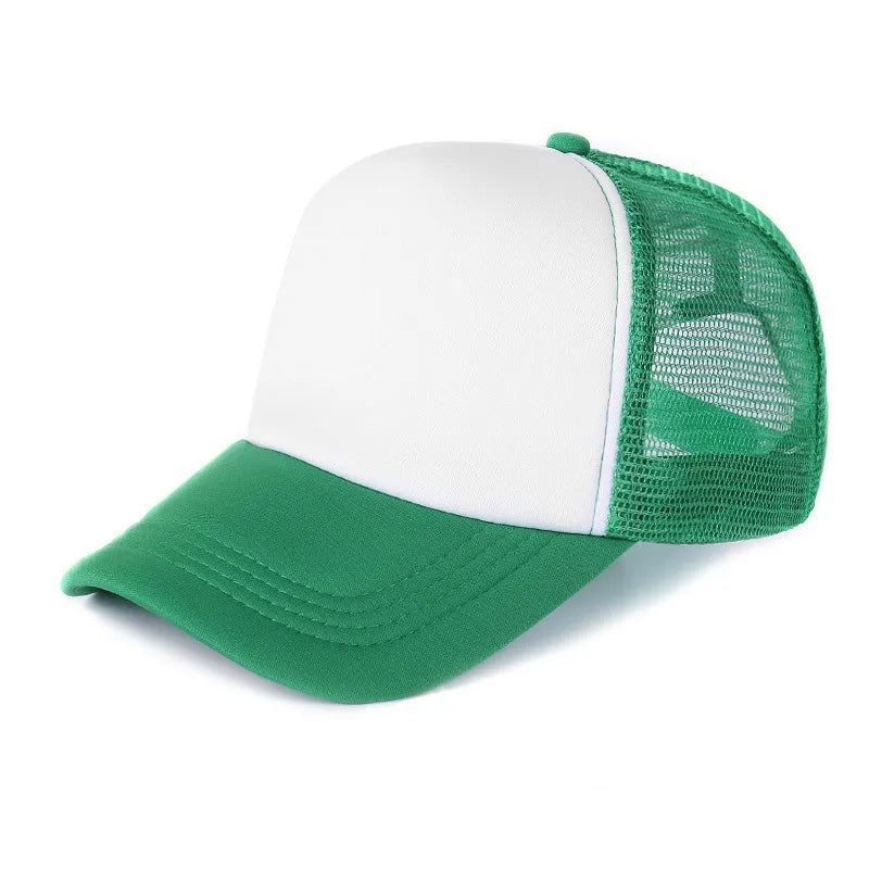 Gorra Trucker de Malla de 5 Paneles con Logotipo Personalizado – Gorra de Béisbol Ajustable para Hombres y Mujeres, Equipos Deportivos y Uso al Aire Libre en Verano