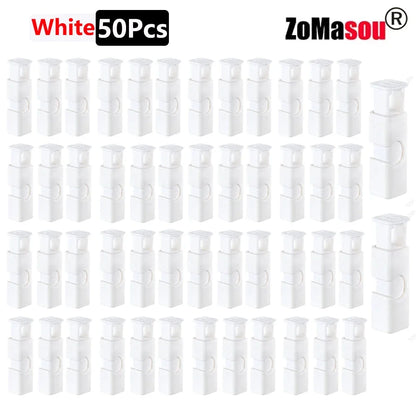 1/50PCS Reusable Food Sealing Clips – Spring Clamp Bag Clips for Bread, Snacks & Wrap Bags, Fresh-Keeping Kitchen Storage Organizer