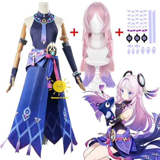 Disfraz de cosplay de Citlali - Conjunto completo de Genshin Impact | Traje de mujer con accesorios (Halloween / Carnaval / Convención de anime)