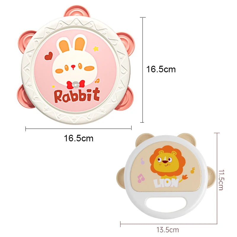 Tambor Musical para Bebés – Instrumento Montessori de Aprendizaje Temprano para Niños de 1 a 3 años, Juguete Musical Interactivo para el Desarrollo Manual, Juego Sensorial y Regalo Educativo