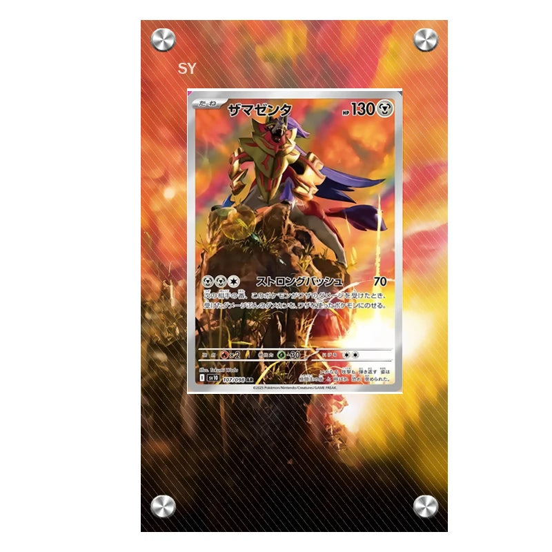 Expositor de metacrilato para cartas Pokémon – Psyduck, Bulbasaur, Mewtwo, Charmander y soporte protector para cartas de personajes