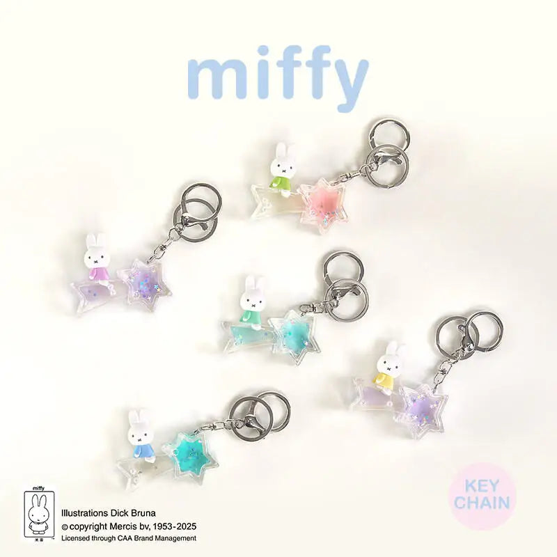 Porte-clés mystère Miffy – Joli pendentif en acrylique motif dessin animé pour sacs, sacs à dos, accessoires et décorations à collectionner