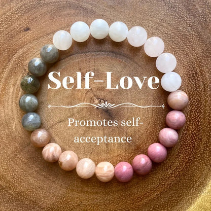 Pulsera de Cuentas de Piedra Natural – Pulsera de Cristal Simbólica para Mujeres y Hombres, Protección Espiritual, Amor Propio y Regalo de Joyería de Moda