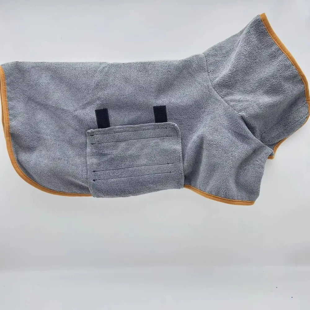 Dog Bathrobe Towel – Super Absorbent Quick-Dry Pet Bath Towel for Small & Large Dogs, Soft Bathing Robe for Dogs & Cats