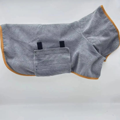 Dog Bathrobe Towel – Super Absorbent Quick-Dry Pet Bath Towel for Small & Large Dogs, Soft Bathing Robe for Dogs & Cats