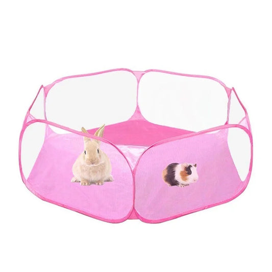 Portable Folding Pet Playpen – Breathable Cat & Dog Cage Tent with Fence for Hamsters, Rabbits, Guinea Pigs, Hedgehogs & Small Animals