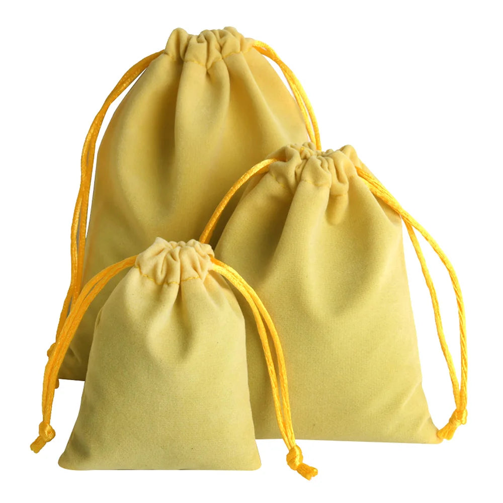 Sachets Cadeaux en Velours (10 pièces) – Pochettes Souples pour Bijoux (Bagues, Boucles d'Oreilles, Colliers), Petits Cadeaux, Faveurs de Mariage et Emballages de Noël