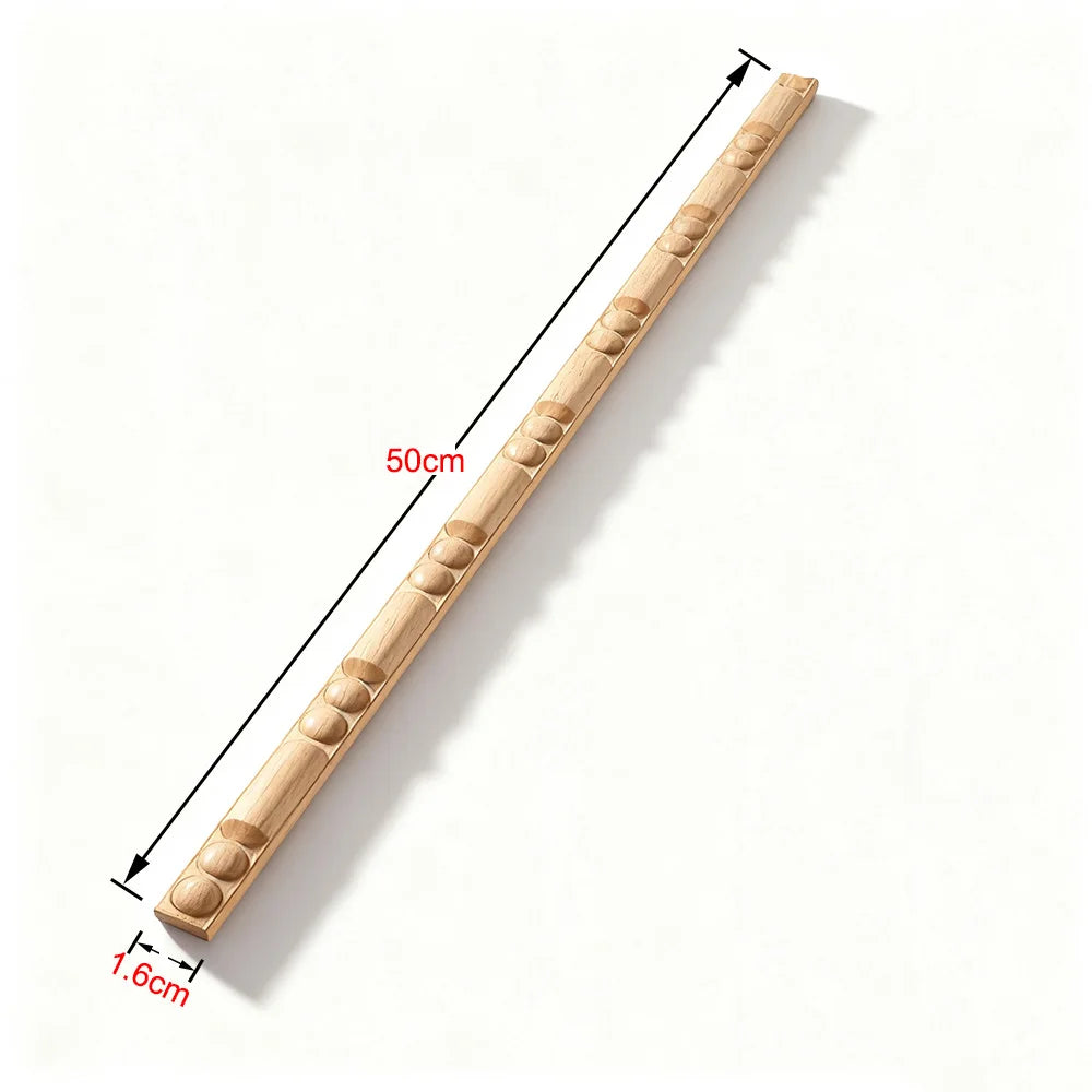 Appliques décoratives en bois moulé – Boiseries murales sculptées pour meubles, armoires, coins et décoration intérieure