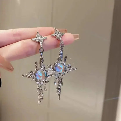 Gothic Bat Zircon Earrings – Dark Night Punk Rock Hip Hop Jewelry for Men & Women, Fashion Statement Earrings & Alternative Accessories