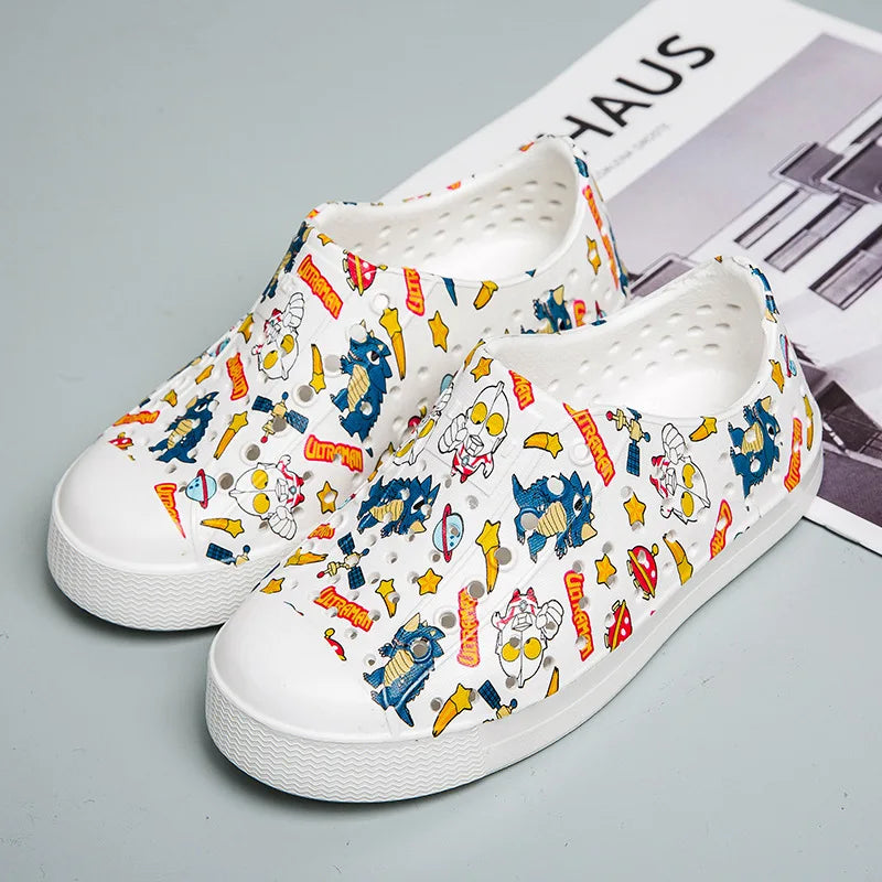 Zuecos de jardín para niños Sandalias de verano transpirables antideslizantes Zapatos de playa para niños y niñas