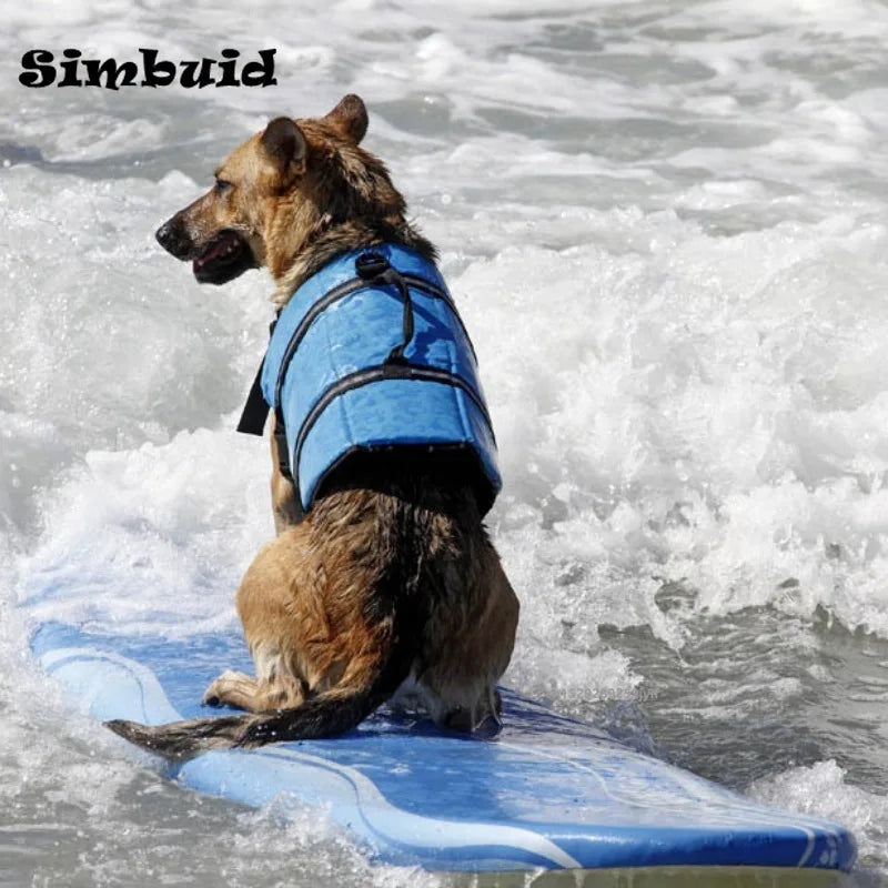 Gilet de sauvetage réfléchissant pour chien – Gilet de natation réglable pour animaux avec flottabilité améliorée pour la natation et le nautisme