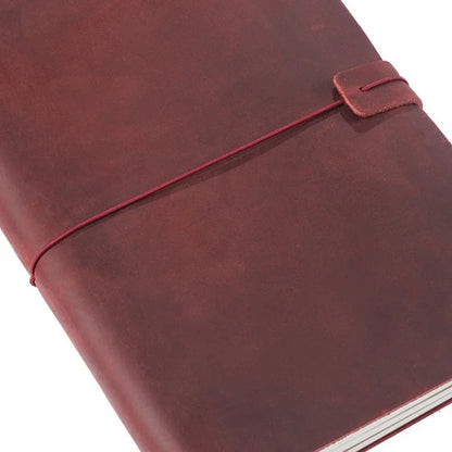Moterm Genuine Leather Travel Notebook Cover – Handmade Vintage Cowhide Journal & Planner
