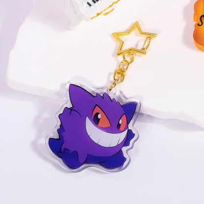 Pokémon Acrylic Keychain – Gengar, Ditto, Mewtwo, Jigglypuff & Character Bag Charm Pendant Collectible Gift