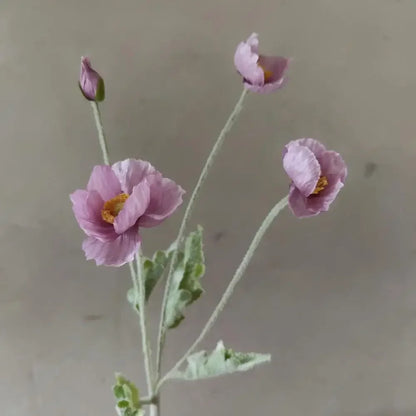 Artificial Poppy Flowers – Realistic Silk Faux Long Stem Flowers for Home Décor, Garden, Wedding Bridal Bouquets, Party Decoration & DIY Floral Arrangements
