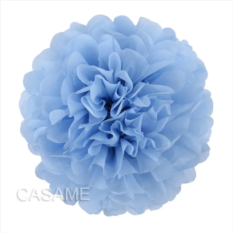 5PCS Tissue Paper Pom Poms – 4–12 Inch Paper Flower Balls for Weddings, Birthdays & Party Decorations