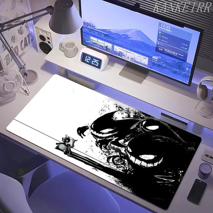 XXL Pokémon Gengar Purple Gaming Mouse Pad – Extended Kawaii Desk Mat (900×400 Keyboard & Mouse Rug for PC & Laptop Setup)