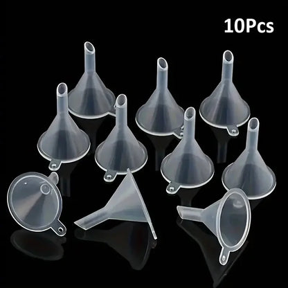 Lot de Mini Entonnoirs 5/10/20/30 pièces – Petits Entonnoirs de Transfert en Plastique pour Parfum, Huiles Essentielles, Épices, Poudre, Art du Sable, Bouteilles de Laboratoire & Projets de Bricolage