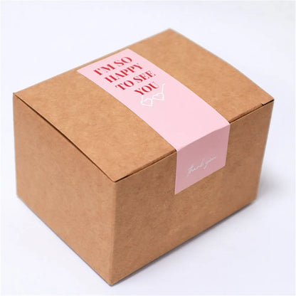 100 pegatinas rosas "Tienes buen gusto" de agradecimiento - Bonitas etiquetas de embalaje para pequeños negocios, regalos de panadería, bolsas de venta al por menor y envoltorios de productos