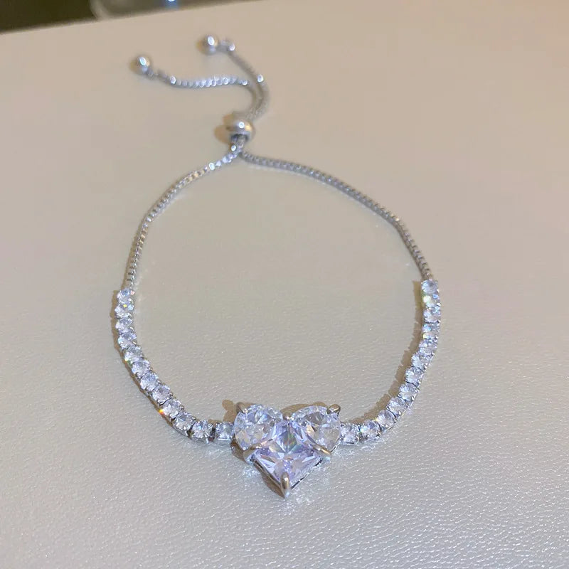 Women’s Fashion Four Leaf Grass Gold Color Adjustable Bracelet Korean Style Wedding Party Jewelry