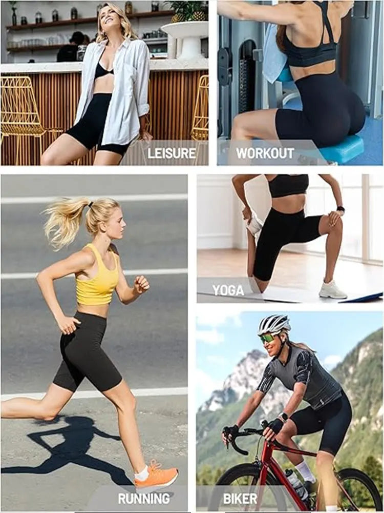 Women’s High Waist Butt Lifting Cycling Shorts Compression Gym Jogging Breathable Summer Sports Shorts