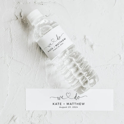 Personalized Wedding Water Bottle Labels – Custom Thank You Stickers for Bridal Shower, Birthday Party & Wedding Welcome Gifts | Event Decor