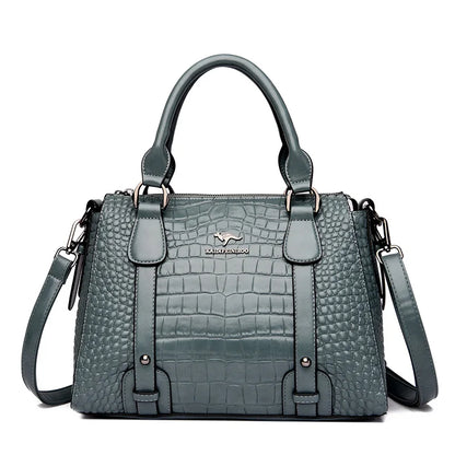 Luxury Soft Leather Women's Shoulder Crossbody Bag Large Capacity Designer Style Handbag