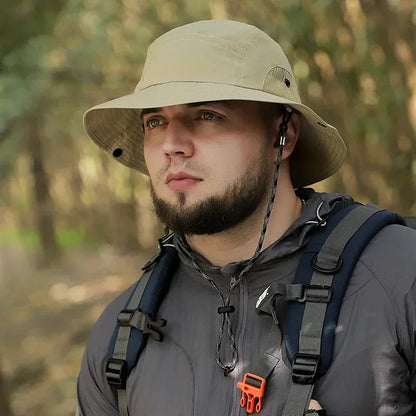 XXL 60-65cm Large Size Sun Bucket Hat for Men – Lightweight Quick-Dry Outdoor Fishing Cap with Sun Protection for Hiking & Jungle