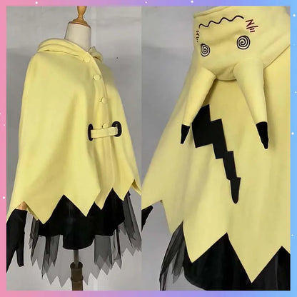Mimikyu Anime Cosplay Costume – Women’s Dress-Up Outfit for Halloween, Comic-Con & Carnival (Complete Coser Prop Set, Adult Size)