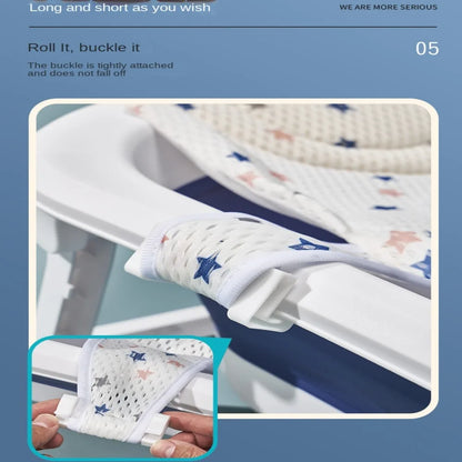 Coussin de support de bain réglable pour bébé – Siège de bain antidérapant pour nouveau-né pour baignoire, douche et bain pour bébé
