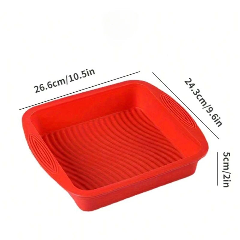 Silicone Heart-Shaped Cake Pan – Non-Stick Reusable Baking Mold for Cakes, Toast, Pastries & Desserts, Flexible Kitchen Bakeware Tool