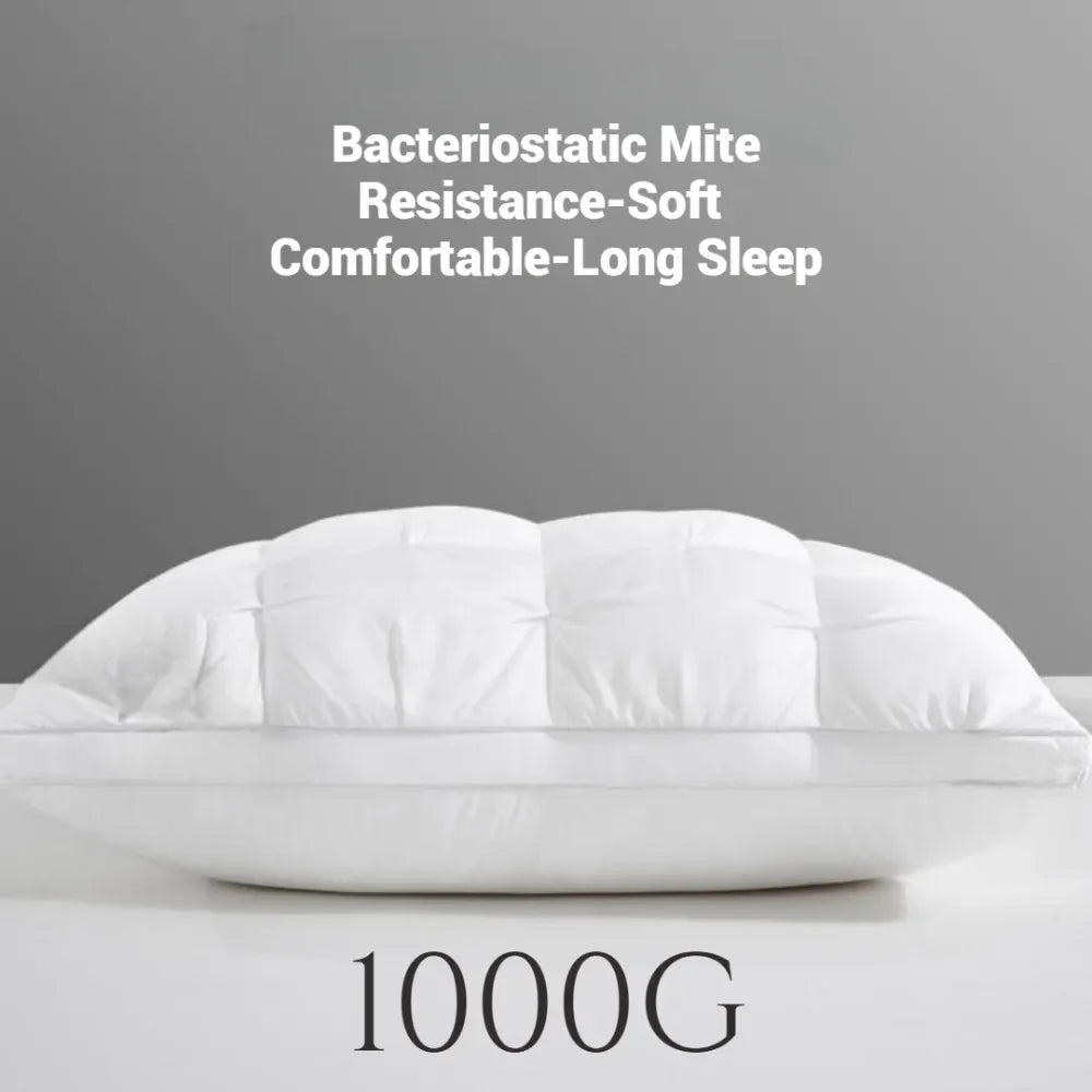 Almohada de Hotel de 5 Estrellas – Almohada Suave Tridimensional de Color Sólido, Cómoda Almohada de Cama de Tela Lavada para el Hogar, Dormitorio y Ropa de Cama de Hotel de Lujo