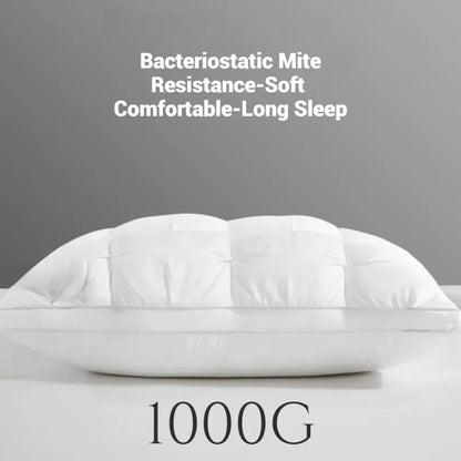 Almohada de Hotel de 5 Estrellas – Almohada Suave Tridimensional de Color Sólido, Cómoda Almohada de Cama de Tela Lavada para el Hogar, Dormitorio y Ropa de Cama de Hotel de Lujo
