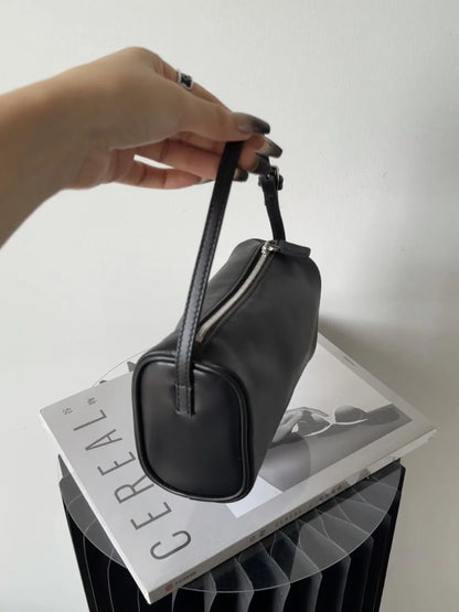 Bolso bandolera retro de cuero dividido de los 90 para mujer – Mini bolso de hombro de lujo 2026, bolso de moda de gamuza de piel de vaca suave con correa de un solo hombro para estilo casual y vintage