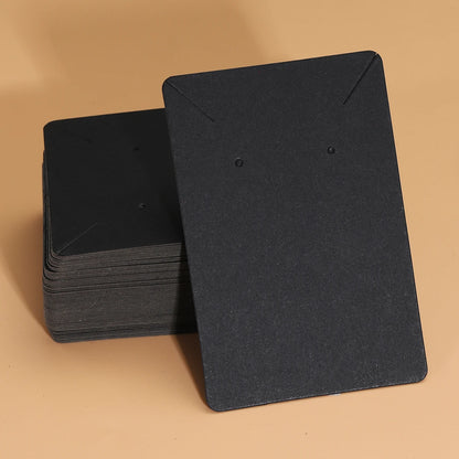 50PCS 6×9cm Kraft Jewelry Display Cards for Necklaces, Earrings, Ear Studs & Jewelry Packaging
