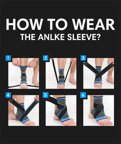 Tobillera de soporte ajustable – Correa de nailon de compresión para proteger el tobillo en running, fútbol, baloncesto, gimnasio y entrenamiento deportivo