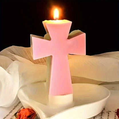 Moule en silicone Croix de Bénédiction – Moule DIY pour la fabrication de bougies, de savons, de perles, d'argile, de ciment, de résine époxy, d'artisanat et de projets de décoration religieuse
