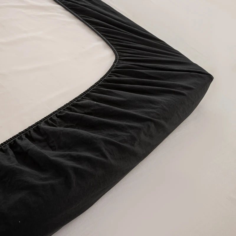 Sábana Bajera Ajustable 100% Algodón – Funda de Colchón Suave y Transpirable con Bolsillos Elásticos Profundos